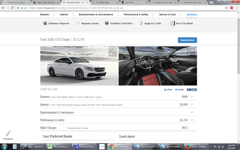 Illustration for article titled The C63 AMG is this "Cheap"?